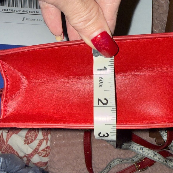 Cherry Print White and Red Women's Bag - Picture 10 of 10